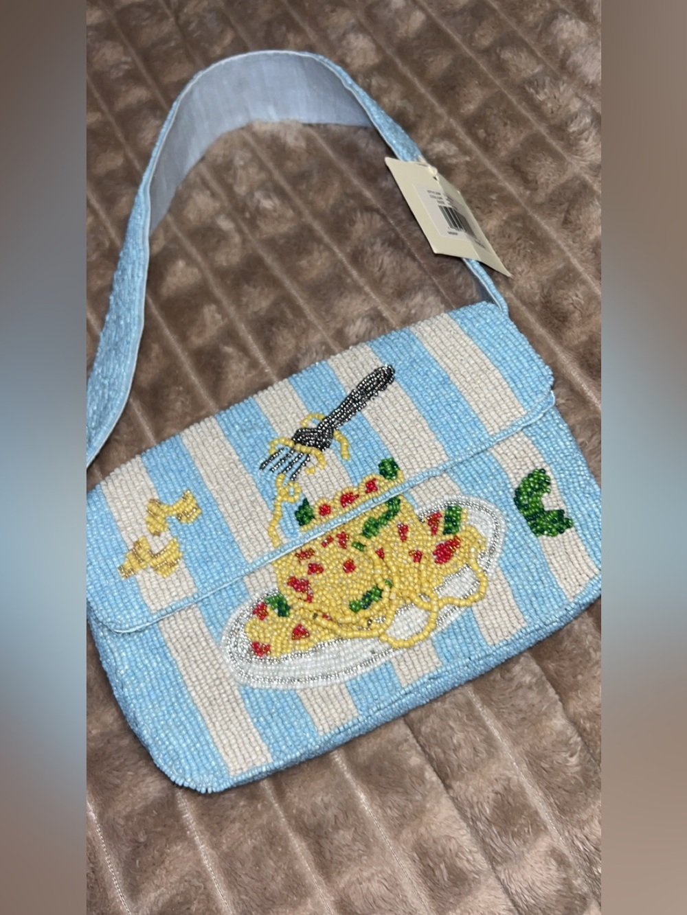 NWT Beaded Sol & Mer - Pasta Shoulder Bag